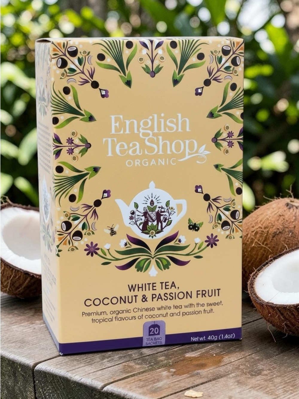 English Tea Shop Organic White Tea Coconut & Passion Fruit